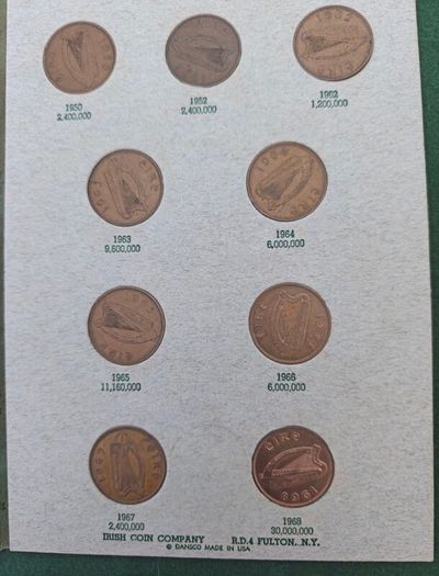 Irish Coin Library Farthing Halfpenny Penny