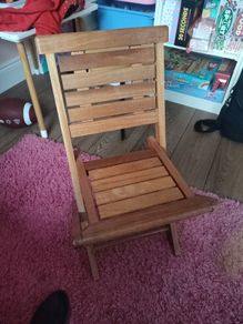 Kids wooden chair
