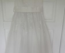 Paul Costello ivory flowergirl dress age 6