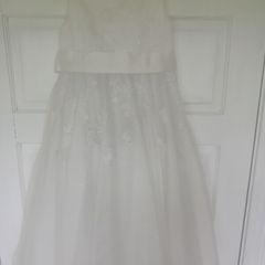 Paul Costello ivory flowergirl dress age 6