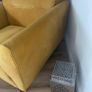 Mustard velvet armchair Michael Murphy Image 4