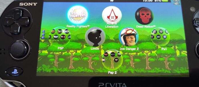 Psvita 1004 Oled Modded Henkaku 128gb Original Charger Excellent