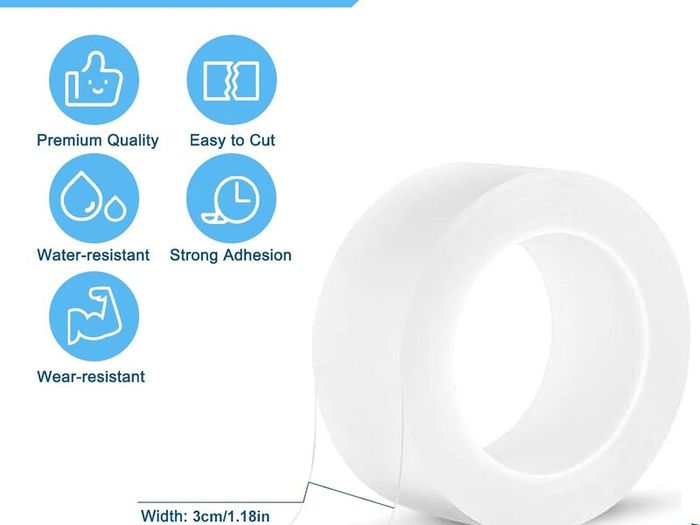 Window Weather Sealing Tape 3 cm x 10 m Waterproof Window Draft Isolation Sealing Film Weather Seal Tape for Door Draft Stopper Adhesive Tape No Residue Sealant for Winter