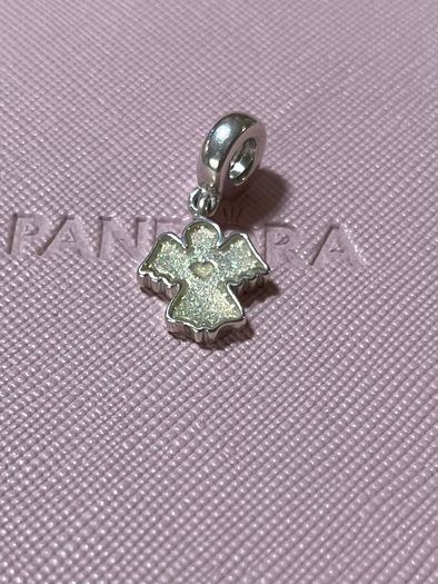 Pandora Pandora Snow Angel Glitter Enamel Dangle Charm-like new