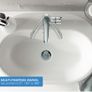 GROHE Essence Single-Lever Basin Mixer, M-Size, with Push-Open Pop-Up Waste Set, Metal Lever, Water-Saving, Swivel Spout, Chrome Image 3