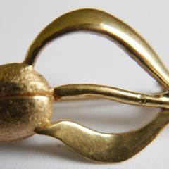 Vintage Brooch Tulip 1980s