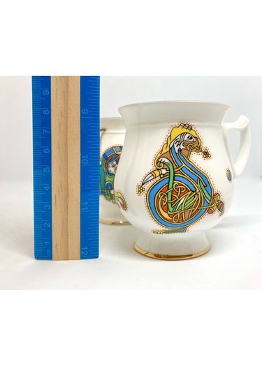 2 Vintage Celtic Design Mugs