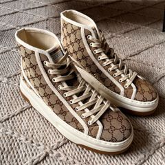 Gucci Men GG High-Top Sneakers. Authentic UK 9.5