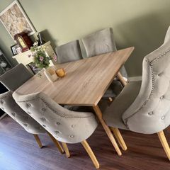 dining table and 6 chairs