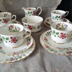 Vintage Royal Stafford "Bird Of Paradise" Tea Set