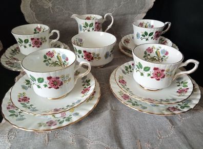 Vintage Royal Stafford "Bird Of Paradise" Tea Set