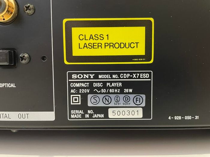 High-End CD Player  Sony CDP X7 ESD (Vintage)