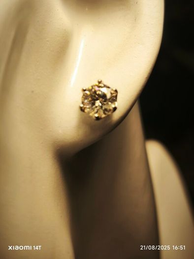 1 carat + 1 carat Moissanite Solitaire Stud Earrings