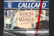 1995 Ireland 20 unit Voices of the World - choral spectacular (Schlumberger SC7) Call Card Mint in packaging
