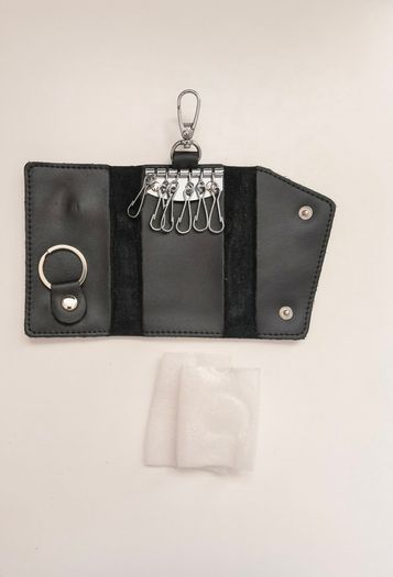Leather Keychain Car Key Case Bag for Keys Organizer Money Card Holder Pouch