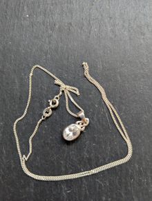 Celtic design silver chain and pendant