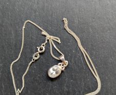 Celtic design silver chain and pendant