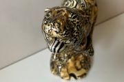 Vintage Tiger Ornament Collage