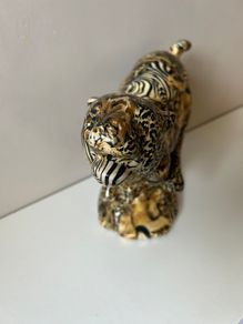 Vintage Tiger Ornament Collage