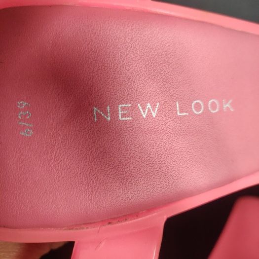Pink wedges sandals size 39, NEW LOOK