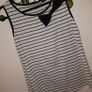 Ivory & Black Stripe Sleeveless Top , UK 16 (Fits 18) Image 2