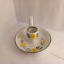 Vintage Portuguese Candlestick Holder Handmade   mug/cup stile  candle holder cup mug ceramic beautifully decorated floral ceramic Potterry candle holder Image 2