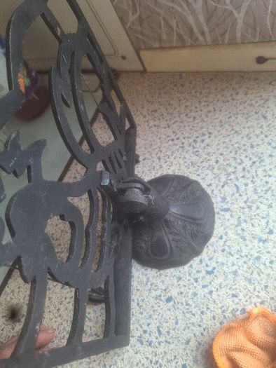 vintage cast iron cook book holder