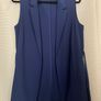 New Navy Sleeveless Jacket Image 2