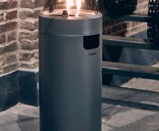 Enders Nova LED L Black/Silver Smokeless Fire Column