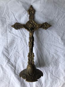 Large Brass Crucifix