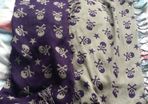 Dual tone (purple and grey) scarf