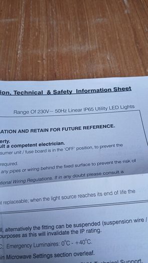 5ft LED ligts OVIA