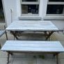 Garden Table, 2 Benches & Chairs Image 2
