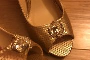 ladies gold shoe size 6 Glamour