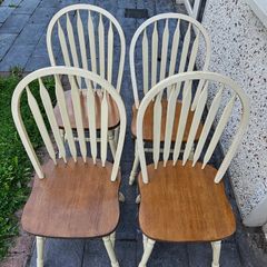 Windsor-style dining chairs