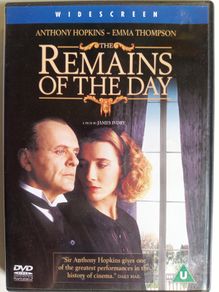 The Remains Of The Day [1993] Anthony Hopkins, Emma Thompson, James Fox, Christopher Reeve, Hugh Grant, Ben Chaplin & Lena Headey [1xDVD Movie]