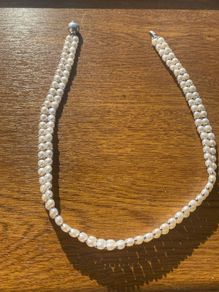 925 Silver and pearl necklace