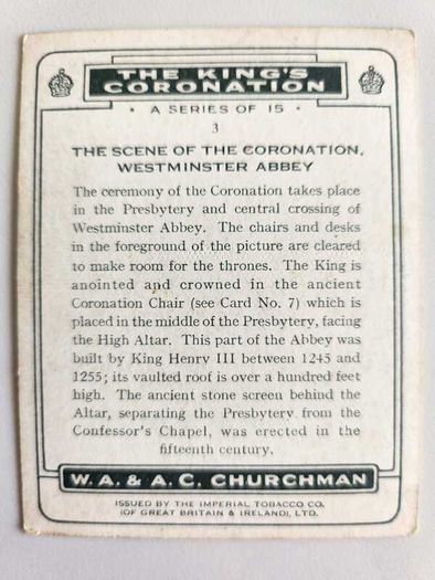 Churchman's Cigarette cards