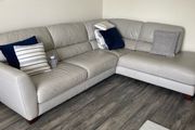 Cream leather couch