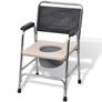 Commode Chair Steel Black Image 4