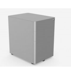 pedestal MODA silver 3 drawer x2