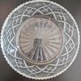 Large Bohemian Style Hand Cut Crystal Bowl Diamond Fan 22cm Image 7