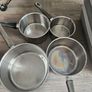 Set of  4 stainless steel saucepans Image 2