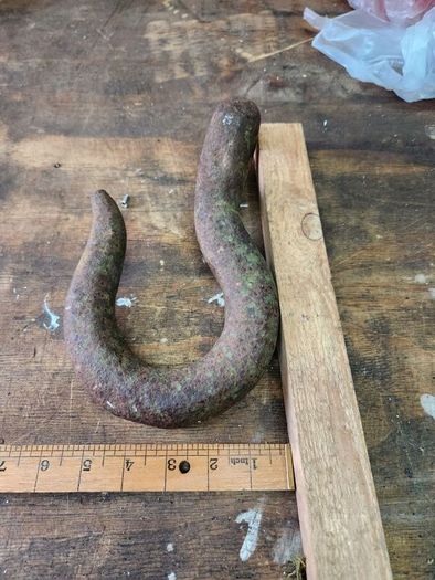 vintage iron hook