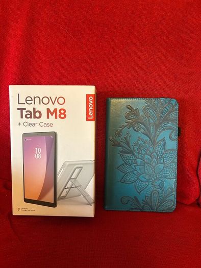 Lenovo Tab M8 4th gen tablet with accessories