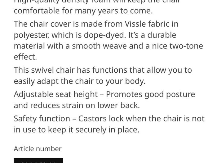 IKEA swivel chair