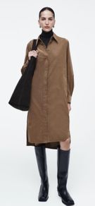 COS  Corduroy Midi Shirt Dress