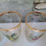 Vintage gold rimmed fruit tumblers Image 5