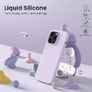 Liquid Silicone Case For Apple iPhone 14 Pro Max Luxury Thin Phone Cover Liliac Purple Image 2