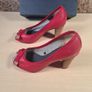 Womens Tommy Hilfiger Caitlyn Red Leather Shoes Open Peep Toe Heels Slip On Boxed Spring 2012 Size Uk 5 Eu 38 Image 8